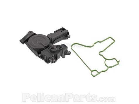 Audi and Volkswagen Oil Separator with Gasket On Valve Cover Febi ...