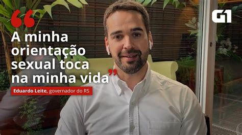 Eduardo Leite Governador Do Rs Fala Sobre Homossexualidade Em Entrevista A Bial Eu Sou Gay