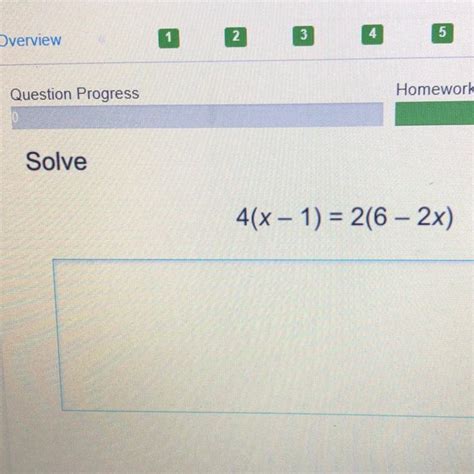 Solve 4 X 1 2 6 2x