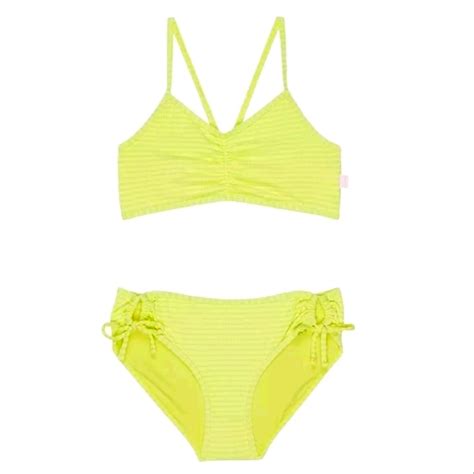 Seafolly Swim Nwt Girls Seafolly Of Australia Lemon Soda Piece Bikini Swim Set Limeade