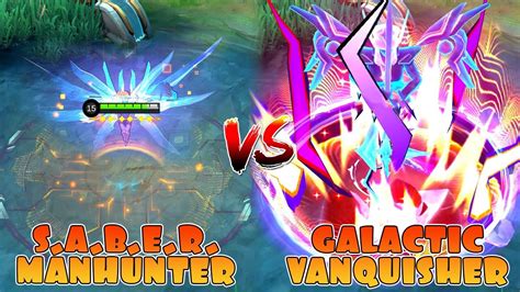 Freya Galactic Vanquisher Legendary Skin VS SABER Manhunter Skin