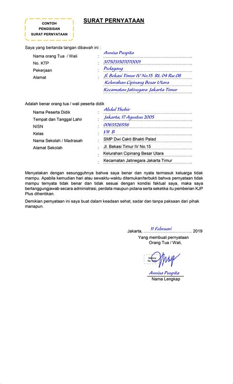Contoh Surat Pernyataan Kesalahan Tidak Akan Mengulangi Lagi 2