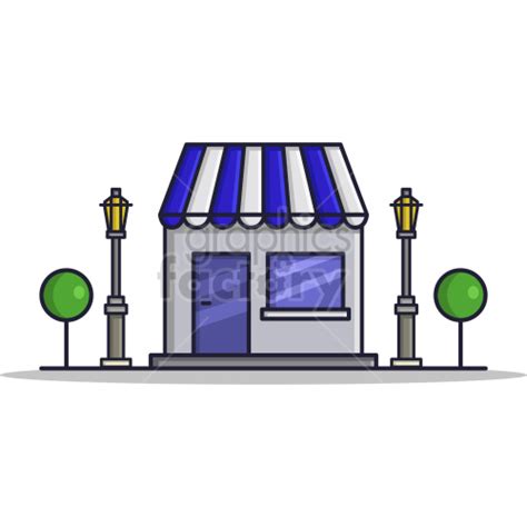 tiny shop vector clipart #418167 at Graphics Factory.