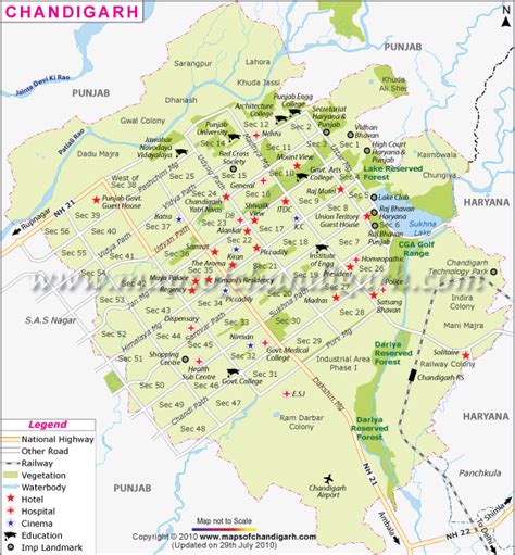 Chandigarh City Map | mapofchandigarh.com