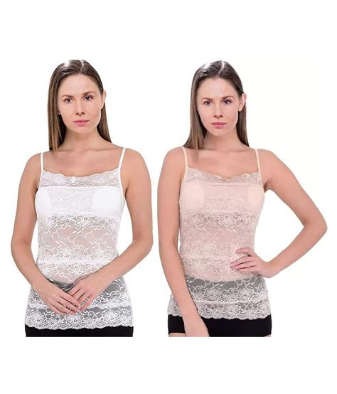 Buy Comfystyle Stretch Lace Camisoles Multi Color Online At Best Prices In India Snapdeal