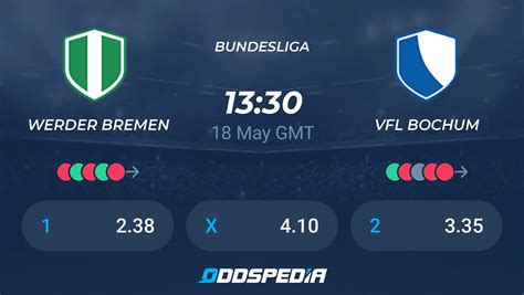 Werder Bremen Vs Vfl Bochum Predictions Odds Live Score Stats