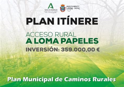 La Junta de Andalucía destina 359 000 euros al arreglo del camino rural