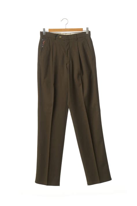 Saint Hilaire Pantalons Droits Homme De Couleur Vert Vert Modz