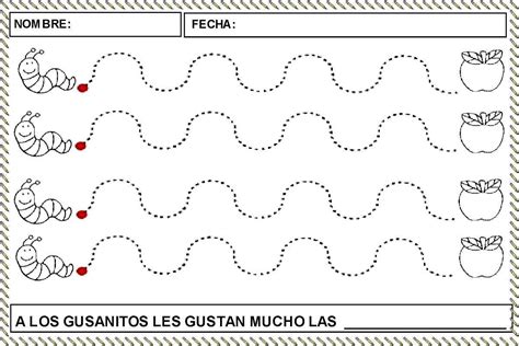 Fichas Para Trabajar El Trazo Ondulado Grafomotricidad Actividades Infantiles Fichas