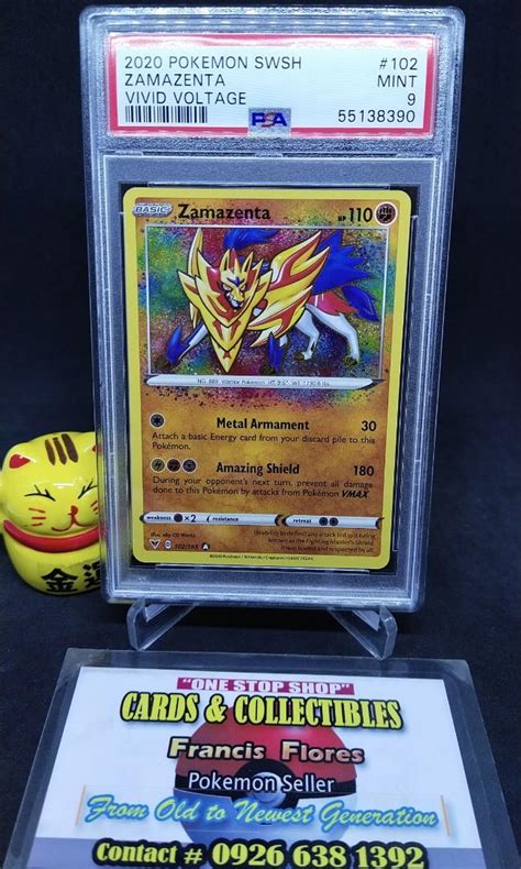 Pokemon Graded Card Psa Zamazenta Swsh Vivid Voltage Year