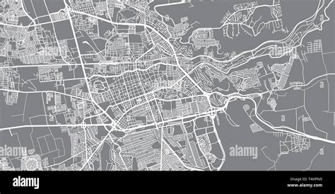 Vector Urbano Mapa De La Ciudad De Santiago De Quer Taro M Xico Imagen