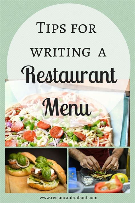 Helpful Tips On How To Write A Restaurant Menu Menu Restaurant Freezing Food Guide Cafe Food