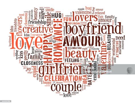 Love Heart Word Cloud Concept 3 Stock Illustration Download Image Now