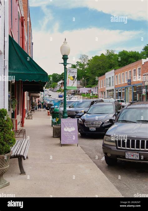 Weston, Missouri - May 18, 2023: Downtown Main Street in Weston, MO Stock Photo - Alamy