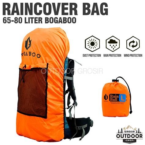 Jual COD Rain Cover 65 80 Liter Bogaboo Seri Rain Ball Waterproff