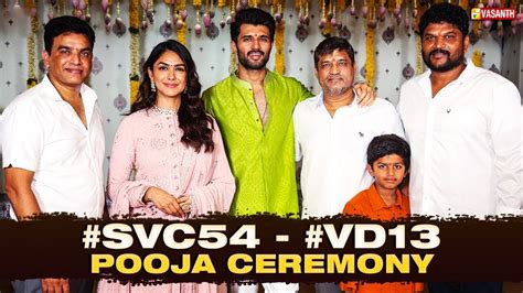 Vd Movie Pooja Ceremony Vijay Deverakonda Mrunal Thakur Vasanth