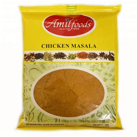 Приправа для курицы Чикен масала Амилфудс (Chicken Masala Powder ...
