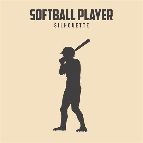 Softball Player black silhouette vector 38511638 Vector Art at Vecteezy