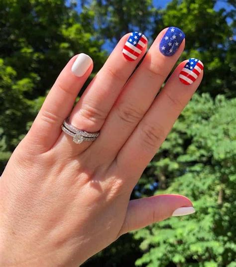 American Flag Nail Design