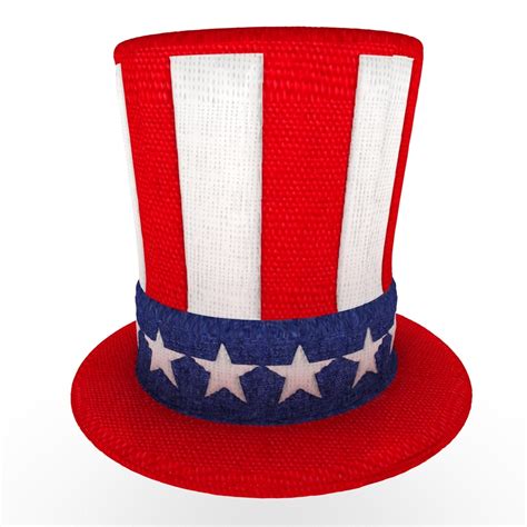 3d Uncle Sam S Hat Model