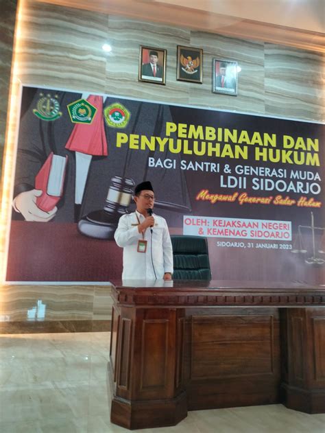 Kasi Pd Pontren Hadir Bersama Tim Penyuluhan Kejaksaan Negeri Sidoarjo