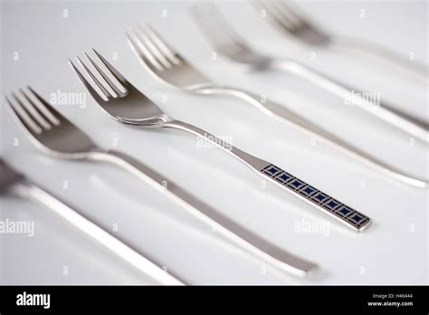 Silver Cutlery Forks Stock Photo Alamy