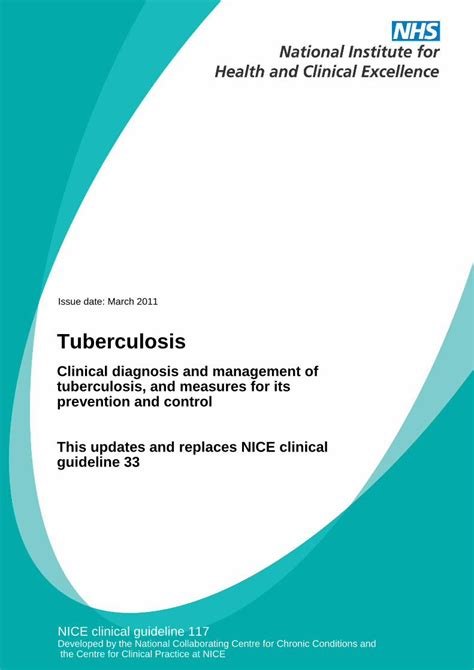 PDF Tuberculosis Clinical Diagnosis And Management Of NICE