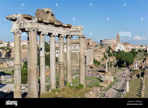 Ruins of Roman Empire in Rome Stock Photo - Alamy