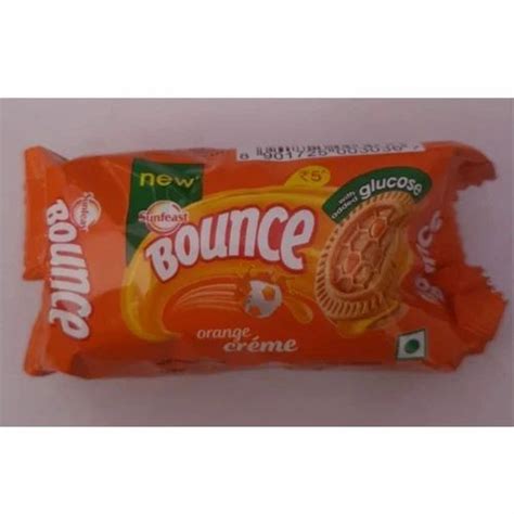 Cream Biscuits Sunfeast Bounce Orange Creme Biscuit Packaging Type Pack Packaging Size 5