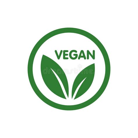 Vegan Icon Set Bio Ecology Organic Logos And Icon Label Tag Green