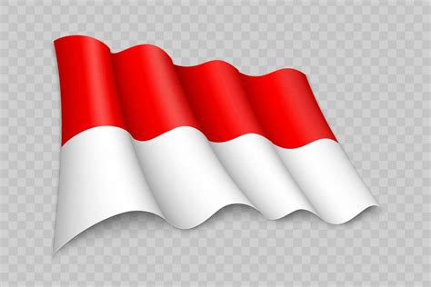 3D Realistic waving Flag of Indonesia 25355422 Vector Art at Vecteezy