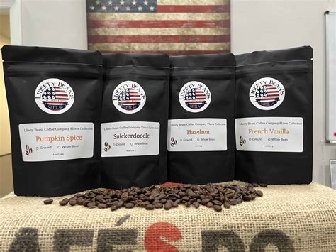 Variety Flavored Coffee Gift Box - Four 4oz bags (French Vanilla ...