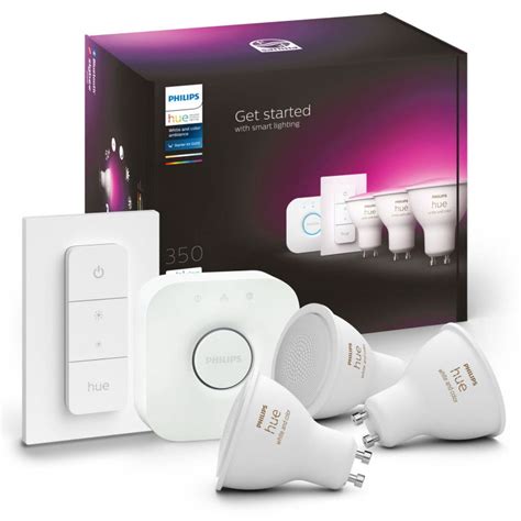 Philips Hue Startkit White And Color Ambiance X Gu Lm