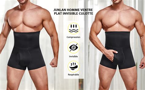 Junlan Body Gainant Amincissant Boxer Ventre Plat Homme Invisible