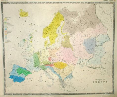 Ethnographic Map Of Europe The Old Map Gallery