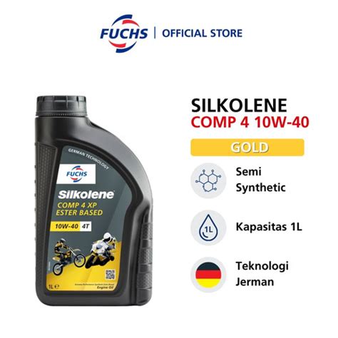 Jual SILKOLENE COMP 4 XP 10W40 Semi Synthetic Motorcycle Engine Oil 1L