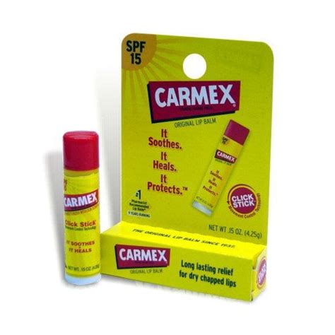 Carmex Original Lip Balm Spf 15 015 Oz 425 Grams Balm Walmart