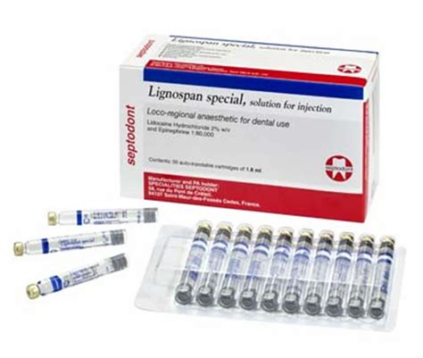 Lignospan Special Lidocaine Hydrochloride And Adrenaline Injection At