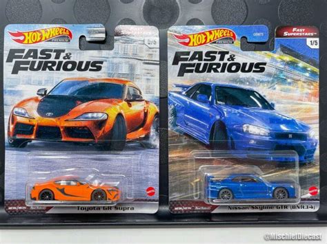 Hot Wheels Fast Furious Premium Fast Superstars R Skyline Gr Supra