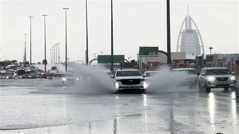 Heavy Rain Triggers Flash Floods In Dubai Schools And Offices Shut Due