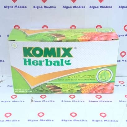 Jual Komix Herbal Rasa Jeruk Nipis Box Isi Box 6 Sachet 15 Ml Sirup