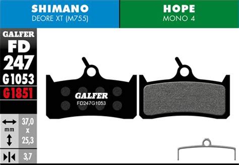 Shimano Deore Xt Br M755 Standard Compound Brake Pads