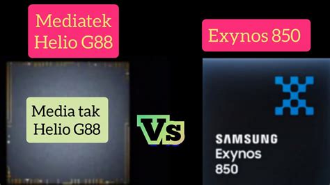 Mediatek Helio G88 Vs Exynos 850 Youtube