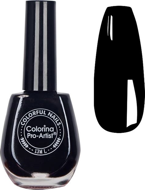 Black Nail Polish - Breathable Nail Polish - Pure Black Color Nail ...