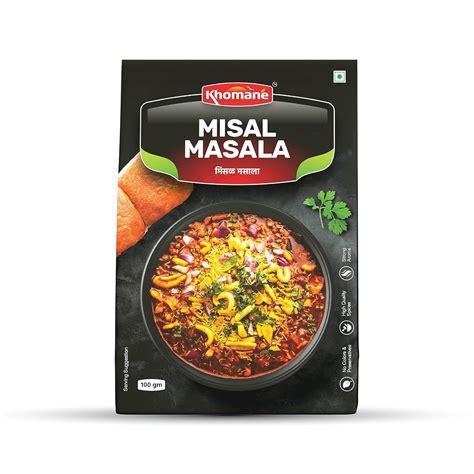 Khomane Natural Misal Masala Powder Misal Masala Pav With No