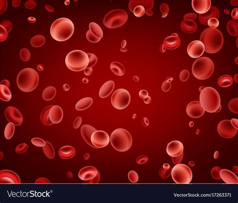 Red streaming blood cells background Royalty Free Vector