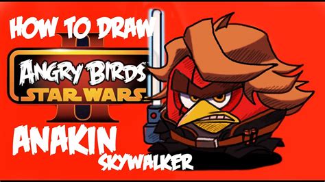 How To Draw Anakin Skywalker Angry Birds Star Wars 2 By Davide