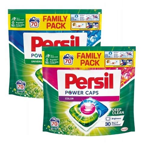 Persil Power Caps Kapsułki do Prania MIX 140szt Kolor Regular Zestaw