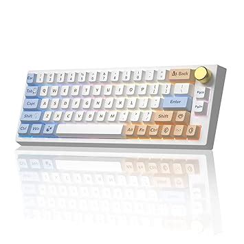 Amazon In Buy YUNZII VN66 Wireless Hot Swappable Mechanical Keyboard 65 Layout Keyboard With
