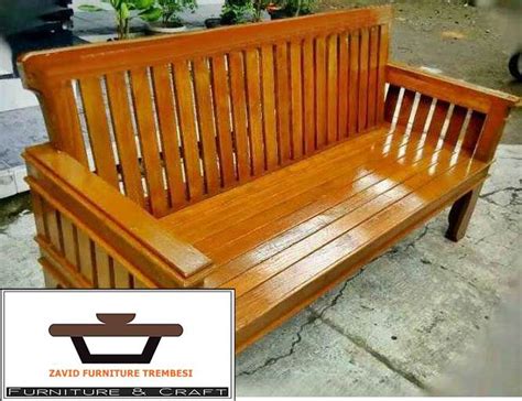 Jual Bangku Kayu Teras Solid Desain Terbaru Harga Murah